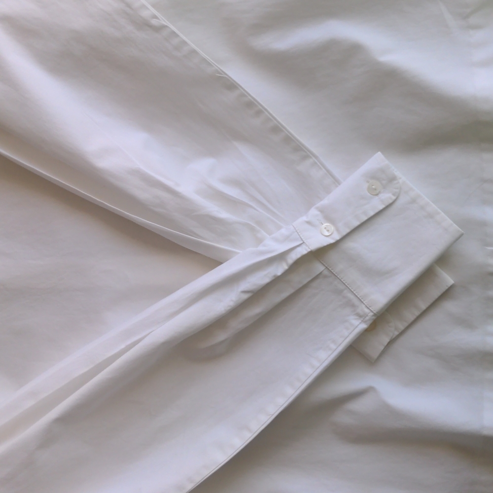 And Other Stories Poplin Collarless Shirt - Picture 6 of 9